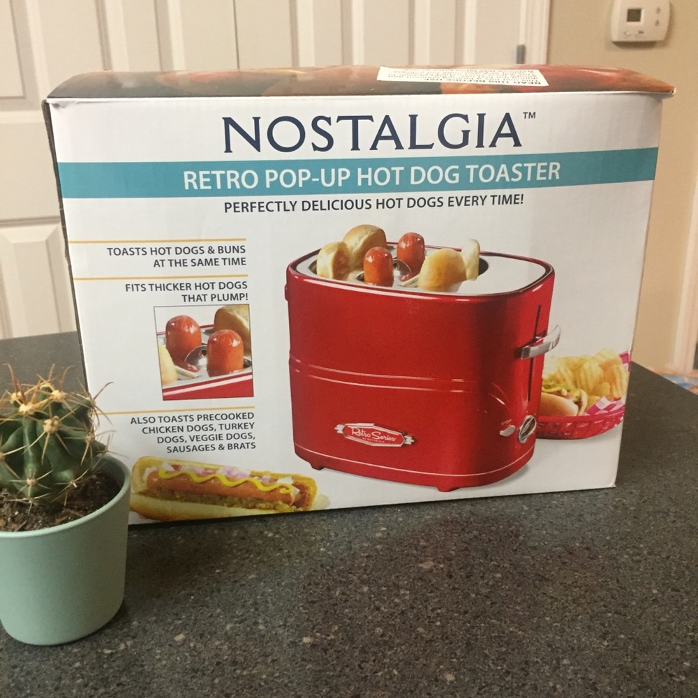 Nostalgia Retro Pop Up Hot Dog Toaster